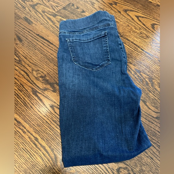 NYDJ Marilyn Straight Pull-On jeans size 14 lift x tuck technology dark wash - Picture 5 of 16